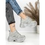 Pantofi Sport Dama cu Platforma 6580-2 SILVER | MEI