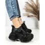 Pantofi Sport Dama cu Platforma 6580-5 BLACK | MEI