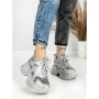 Pantofi Sport Dama cu Platforma 6580-5 SILVER | MEI