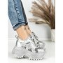 Pantofi Sport Dama cu Platforma 6580-5 SILVER | MEI