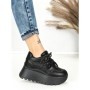 Pantofi Sport Dama cu Platforma 3570 BLACK | MEI