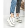 Pantofi Sport Dama cu Platforma 3596 SILVER | MEI