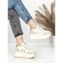 Pantofi Sport Dama cu Platforma 3596 BEIGE | MEI
