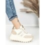 Pantofi Sport Dama cu Platforma 3596 BEIGE | MEI
