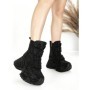 Ghete Dama cu Platforma 8580-6 BLACK | MEI