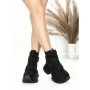 Ghete Dama cu Platforma 8580-6 BLACK | MEI