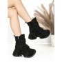Ghete Dama cu Platforma 8580-6 BLACK | MEI
