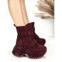 Ghete Dama cu Platforma 8580-6 WINERED | MEI