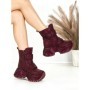 Ghete Dama cu Platforma 8580-6 WINERED | MEI