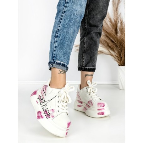 Pantofi Sport Dama din piele naturala 719-3 PINK | PANTOFUL