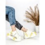 Pantofi Sport Dama din piele naturala 719-3 YELLOW | PANTOFUL