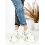 Pantofi Sport Dama din piele naturala 719-3 SILVER | PANTOFUL