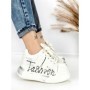 Pantofi Sport Dama din piele naturala 719-3 SILVER | PANTOFUL