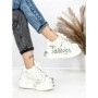 Pantofi Sport Dama din piele naturala 719-3 SILVER | PANTOFUL