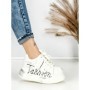 Pantofi Sport Dama din piele naturala 719-3 SILVER | PANTOFUL
