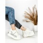 Pantofi Sport Dama din piele naturala 719-3 SILVER | PANTOFUL