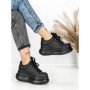 Pantofi Sport Dama din piele naturala 719-1 BLACK | PANTOFUL