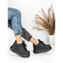 Pantofi Sport Dama din piele naturala 719-1 BLACK | PANTOFUL