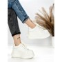 Pantofi Sport Dama din piele naturala 719-1 WHITE | PANTOFUL