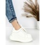 Pantofi Sport Dama din piele naturala 719-1 WHITE | PANTOFUL