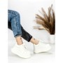 Pantofi Sport Dama din piele naturala 719-1 WHITE | PANTOFUL