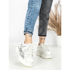Pantofi Sport Dama din piele naturala 719-2 SILVER | PANTOFUL