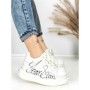 Pantofi Sport Dama din piele naturala 719-2 SILVER | PANTOFUL