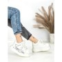 Pantofi Sport Dama din piele naturala 719-2 SILVER | PANTOFUL