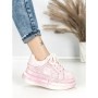 Pantofi Sport Dama din piele naturala 719-2 PINK | PANTOFUL