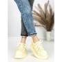 Pantofi Sport Dama din piele naturala 719-2 YELLOW | PANTOFUL