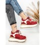 Pantofi Sport Dama din piele naturala 3651-3 RED | PANTOFUL