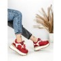 Pantofi Sport Dama din piele naturala 3651-3 RED | PANTOFUL