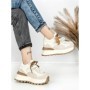 Pantofi Sport Dama din piele naturala 3651-3 BEIGE | PANTOFUL