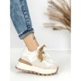 Pantofi Sport Dama din piele naturala 3651-3 BEIGE | PANTOFUL