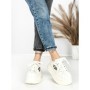 Pantofi Sport Dama din piele naturala 1561-1 WHITE | PANTOFUL