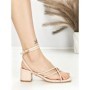 Sandale Dama cu Toc Gros LOLA5237 BEIGE | GIVANA