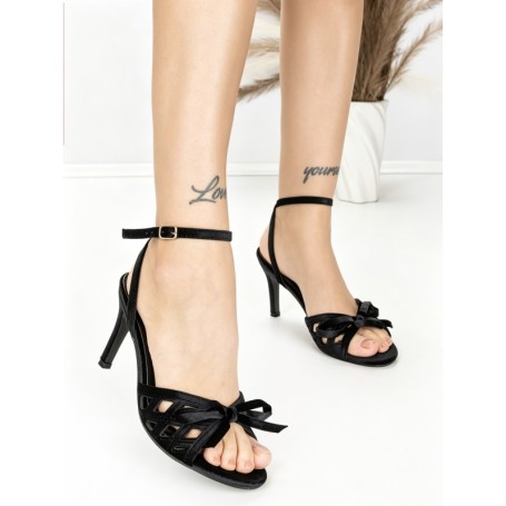 Sandale Dama cu Toc Subtire LOLA5280 BLACK | GIVANA