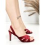 Sandale Dama cu Toc Subtire LOLA5281 WINE | GIVANA