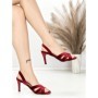 Sandale Dama cu Toc Subtire LOLA5281 WINE | GIVANA