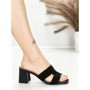 Papuci Dama cu Toc 55-A54 BLACK | GIVANA