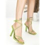 Sandale Dama cu Toc Subtire JA-31 LIGHT GREEN | STEPHAN