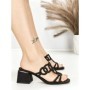 Sandale Dama cu Toc Gros QQ-169 BLACK | STEPHAN