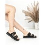 Papuci Dama cu Talpa Joasa BE-109 BLACK | BEUE SHOES