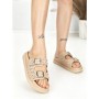 Papuci Dama cu Talpa Joasa BE-109 BEIGE | BEUE SHOES