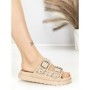 Papuci Dama cu Talpa Joasa BE-109 BEIGE | BEUE SHOES