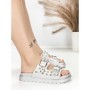 Papuci Dama cu Talpa Joasa BE-109 SILVER | BEUE SHOES
