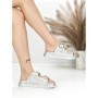 Papuci Dama cu Talpa Joasa BE-109 SILVER | BEUE SHOES