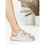 Papuci Dama cu Talpa Joasa BE-109 SILVER | BEUE SHOES
