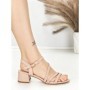Sandale Dama cu Toc Gros BE-6009 PINK | BEUE SHOES