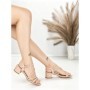Sandale Dama cu Toc Gros BE-6009 PINK | BEUE SHOES